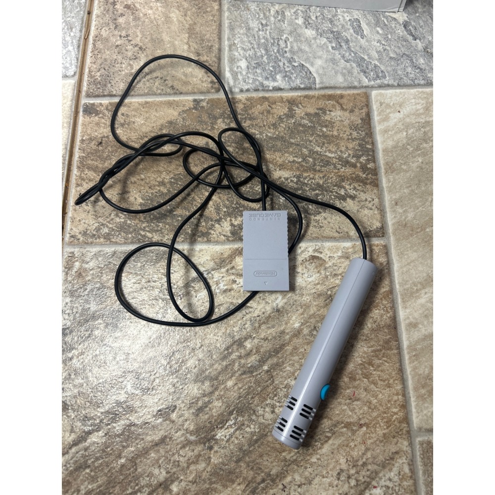 Nintendo GameCube Microphone DOL-022 Grey Wired Controller Accessory OEM